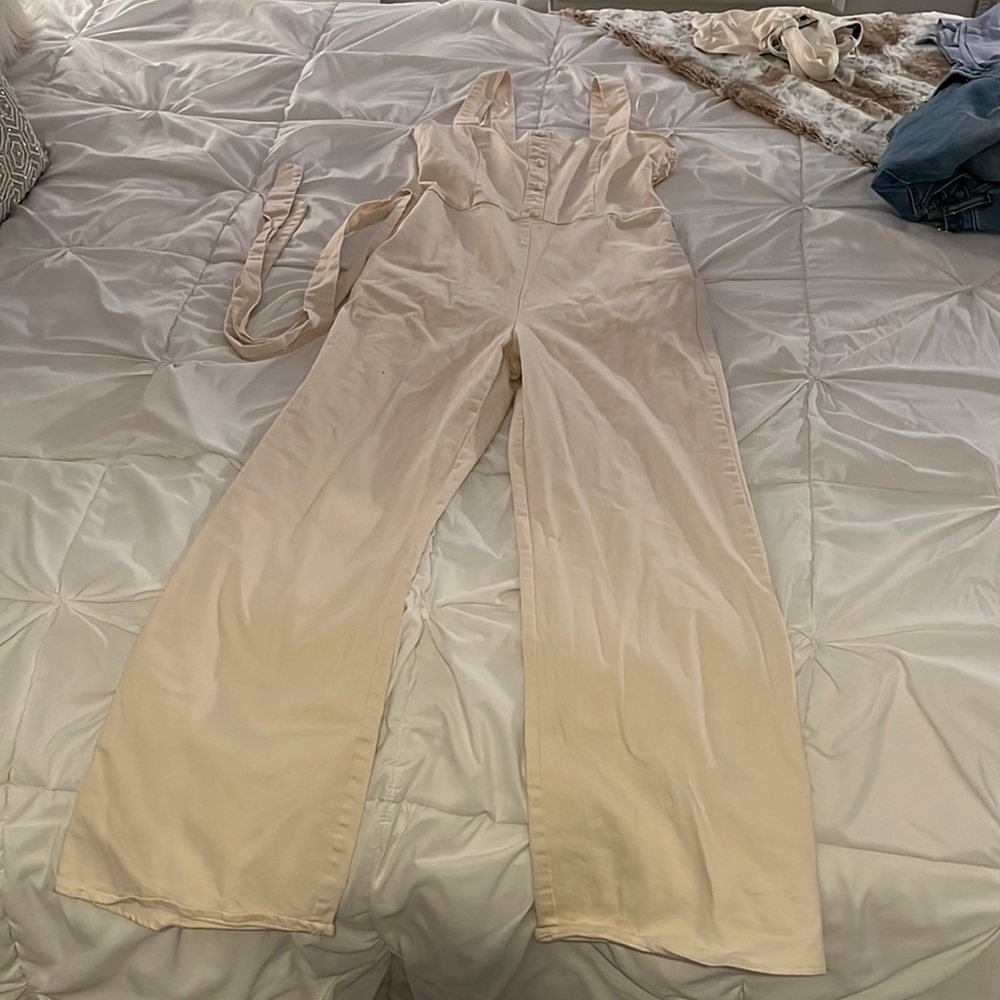 Cream Jumpsuit